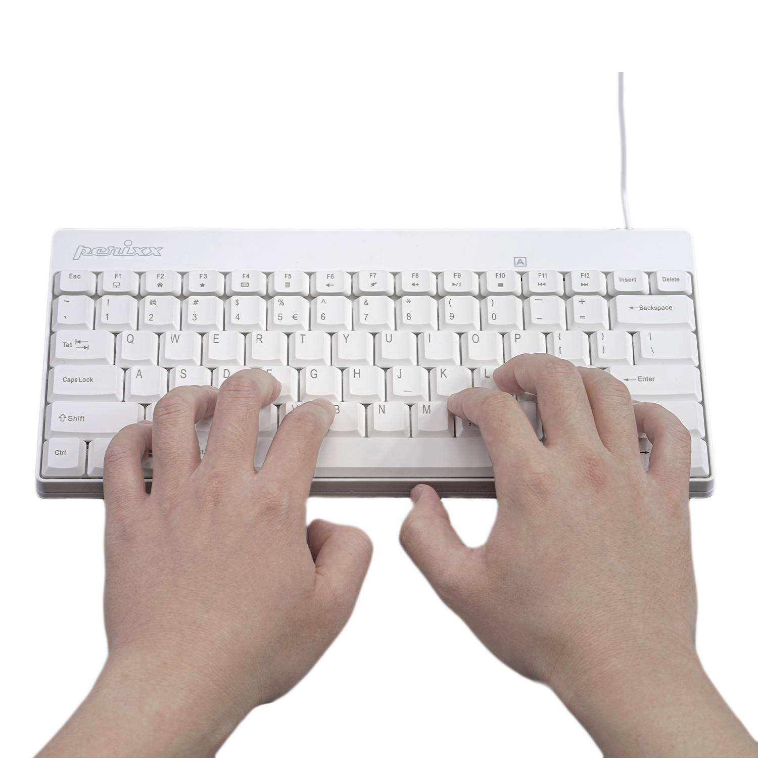 Комплект клавіатури та миші Perixx PERIDUO-212 W німецька, QWERTZ біла