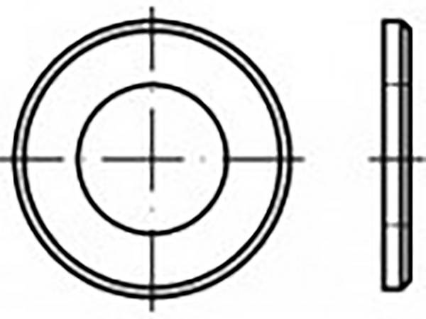 Podkładka TOOLCRAFT TO-6853665 6.4 mm 12 mm    stal 1000 szt.