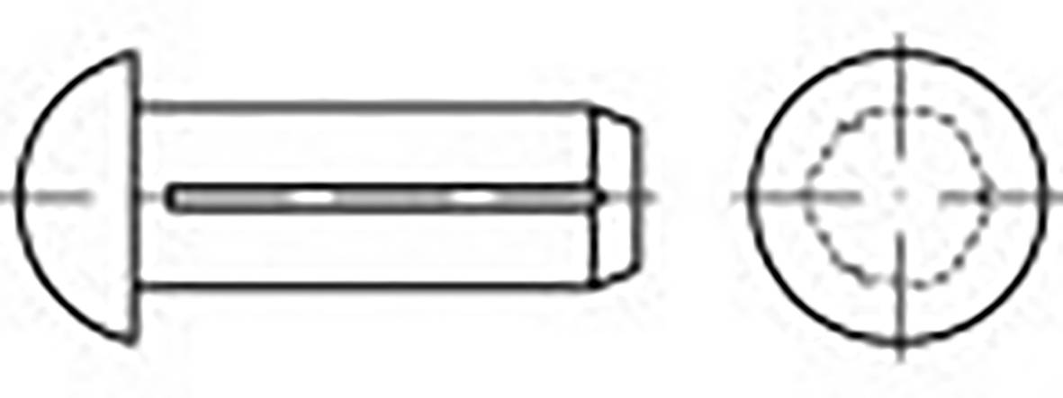 TOOLCRAFT TO-6865902 Шкатулка з круглою головкою 5000 шт.