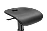 Ergonomiczne krzesło stojące/siedzące/10, regulacja wysokości za pomocą maty antyzmęczejącej, 61,5 - 118 cm, czarne