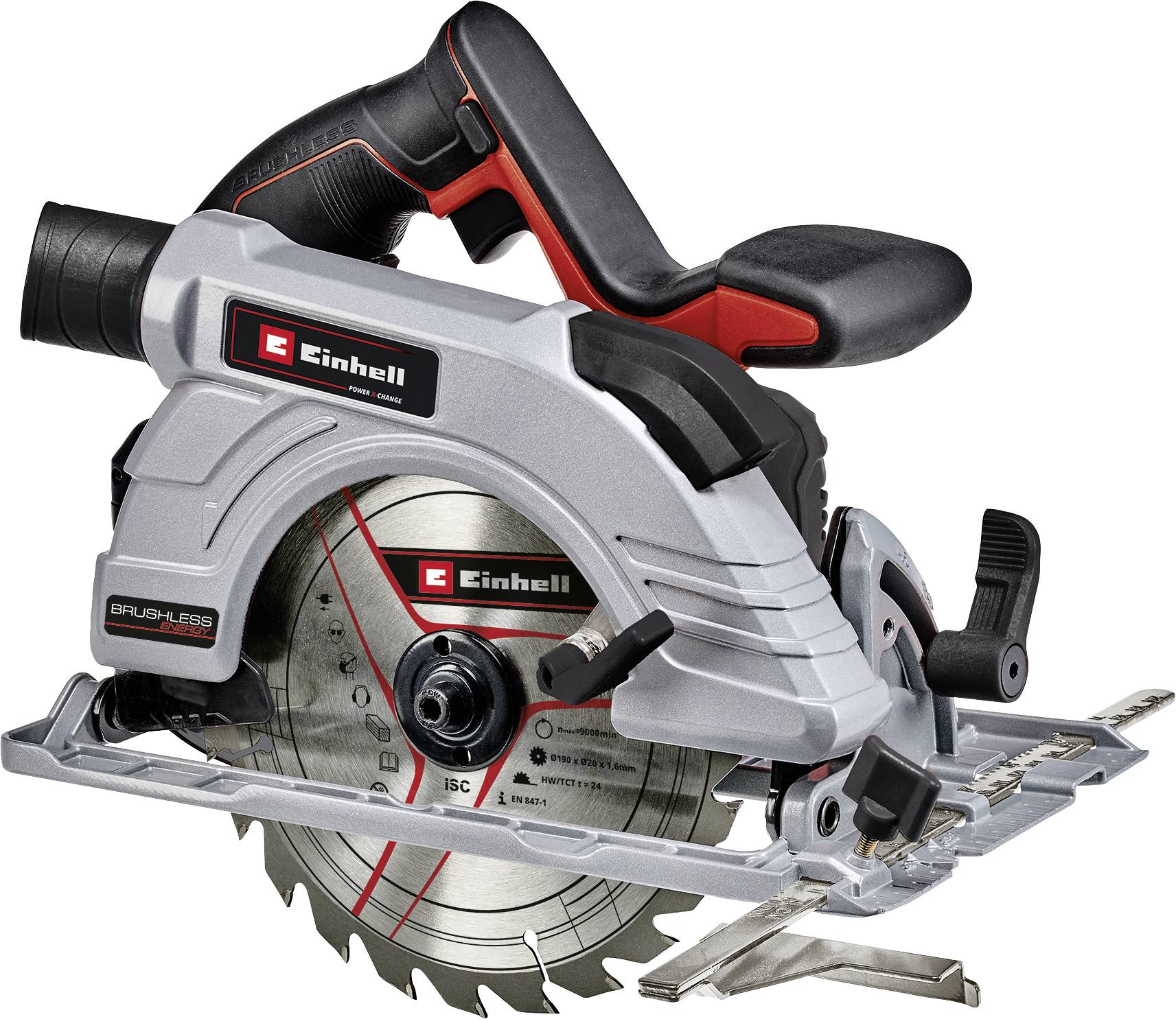 Einhell Professional TP-CS 18/190 Li BL - Акумуляторна дискова пилка Solo 18 V. Максимальна глибина різання (90°) 65 мм