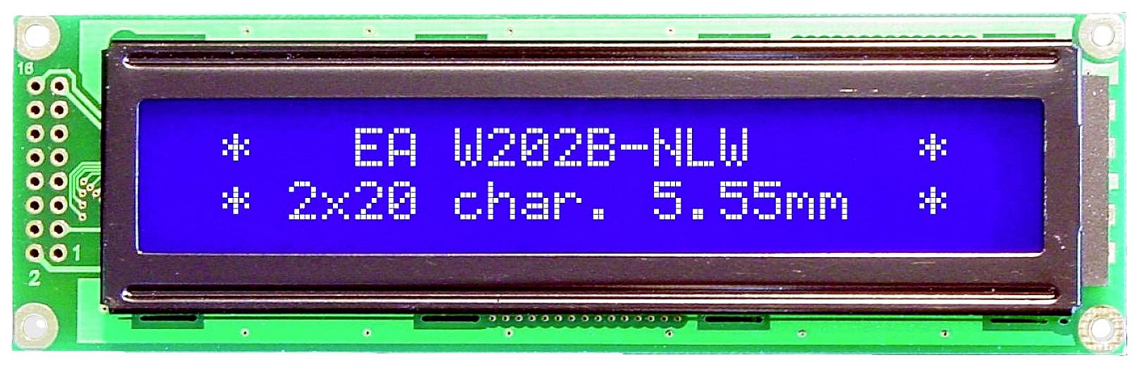 7-сегментний дисплей EAW202B-NLW DISPLAY VISIONS EAW202B-NLW синьо-білий