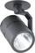 Lampa sufitowa w kształcie cylindra, czarna, z regulowanym kątem nachylenia. Idealna do kierunkowego, skoncentrowanego oświetlenia we wnętrzach.