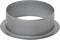 Kołnierz metalowy o cylindrycznym kształcie i okrągłej podstawie, odpowiedni do systemów wentylacyjnych.