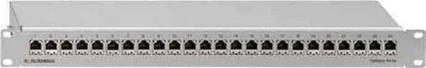 Rutenbeck PP-Cat.6A iso-24/1 24 Porty Patchpanel 483 mm (19") CAT 6a 1 U wielobarwny Zamontowany