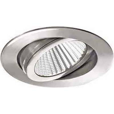 Okrągła lampa sufitowa z obrotowym wkładem LED, osadzona w metalowej obudowie. Energooszczędna i nowoczesna w designie.