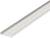 Metalowa szyna w widoku podłużnym, prezentująca proste, linearne wzornictwo. Nadaje się do zastosowań w projektach budowlanych lub montażu mebli.
