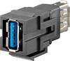 Złącze USB adapter, sprzęgło podwójne Rutenbeck KMK-USB 3.0 rw - Snap-in-Modul (Keystone) 17010650 Rutenbeck Zawartość: 1 szt.