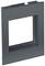 Ciemnoszara, metalowa rama kwadratowa, stojąca. Odpowiednia do zastosowań technicznych lub dekoracyjnych.