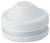 Biała, okrągła, stopniowana nasadka gumowa, prawdopodobnie część zamienna lub osłona do urządzenia, na białym tle.