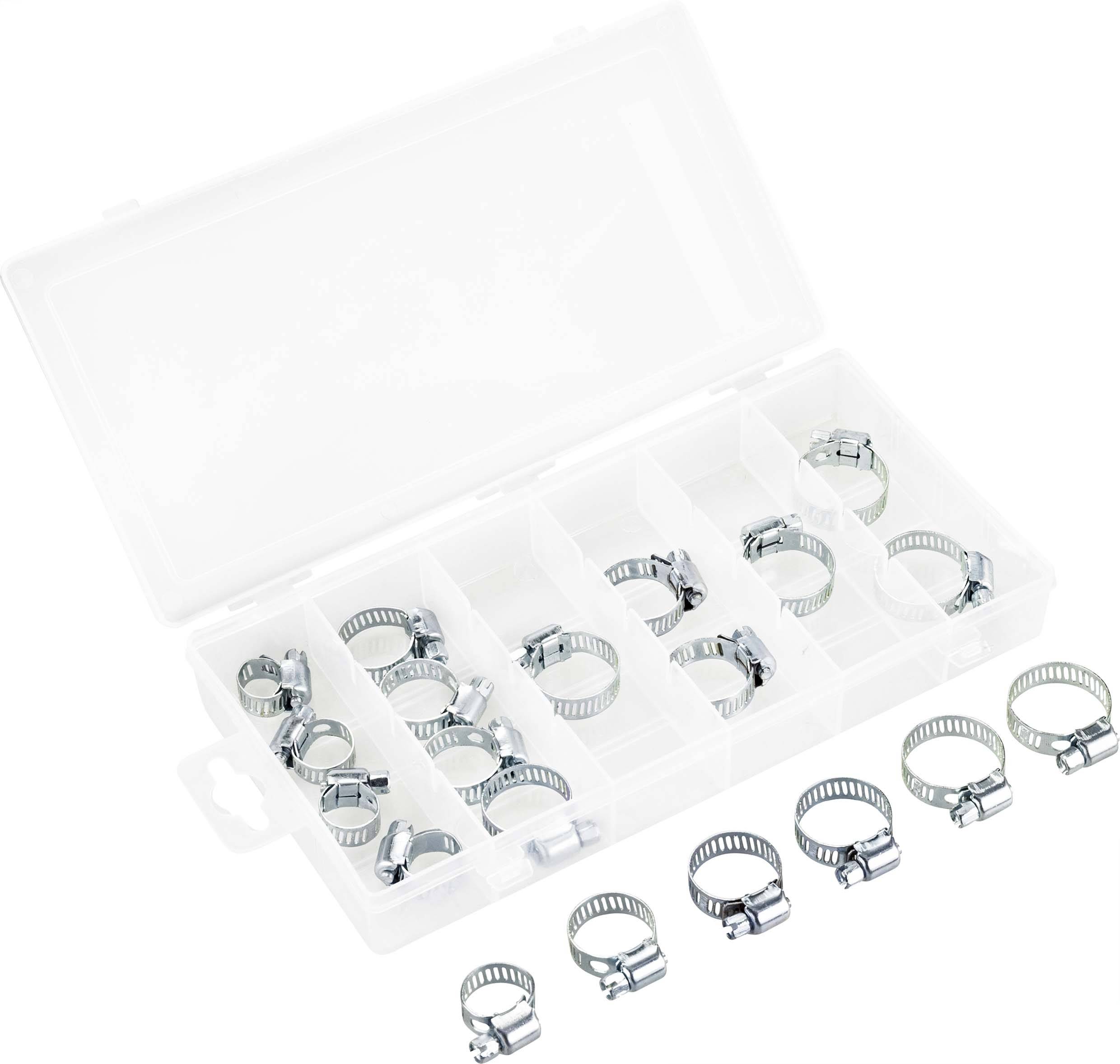 Хомут для шланга Basetech 11-38 мм BT-2299052 Металевий 20 шт.