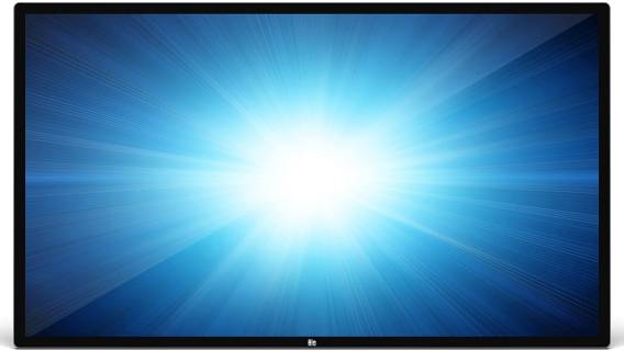 Jasne, błękitne centrum świetlne, otoczone ciemniejszym odcieniem błękitu, tworzy intensywny efekt świecenia na czarnym tle.