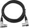 Czarny kabel audio z wtyczkami XLR na obu końcach jest ułożony w pętlę.