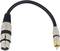 Kabel audio z wtyczką XLR po jednej stronie i wtyczką RCA (Cinch) po drugiej stronie.