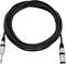 Kabel audio z wtyczką Jack 6,35 mm na jednym końcu i wtyczką XLR na drugim końcu, przeznaczone do połączeń audio.