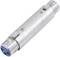 Adapter z wtykami XLR do łączenia kabli audio; z jednej strony posiada 3-pinowe gniazdo, z drugiej strony 3-pinową wtyczkę.