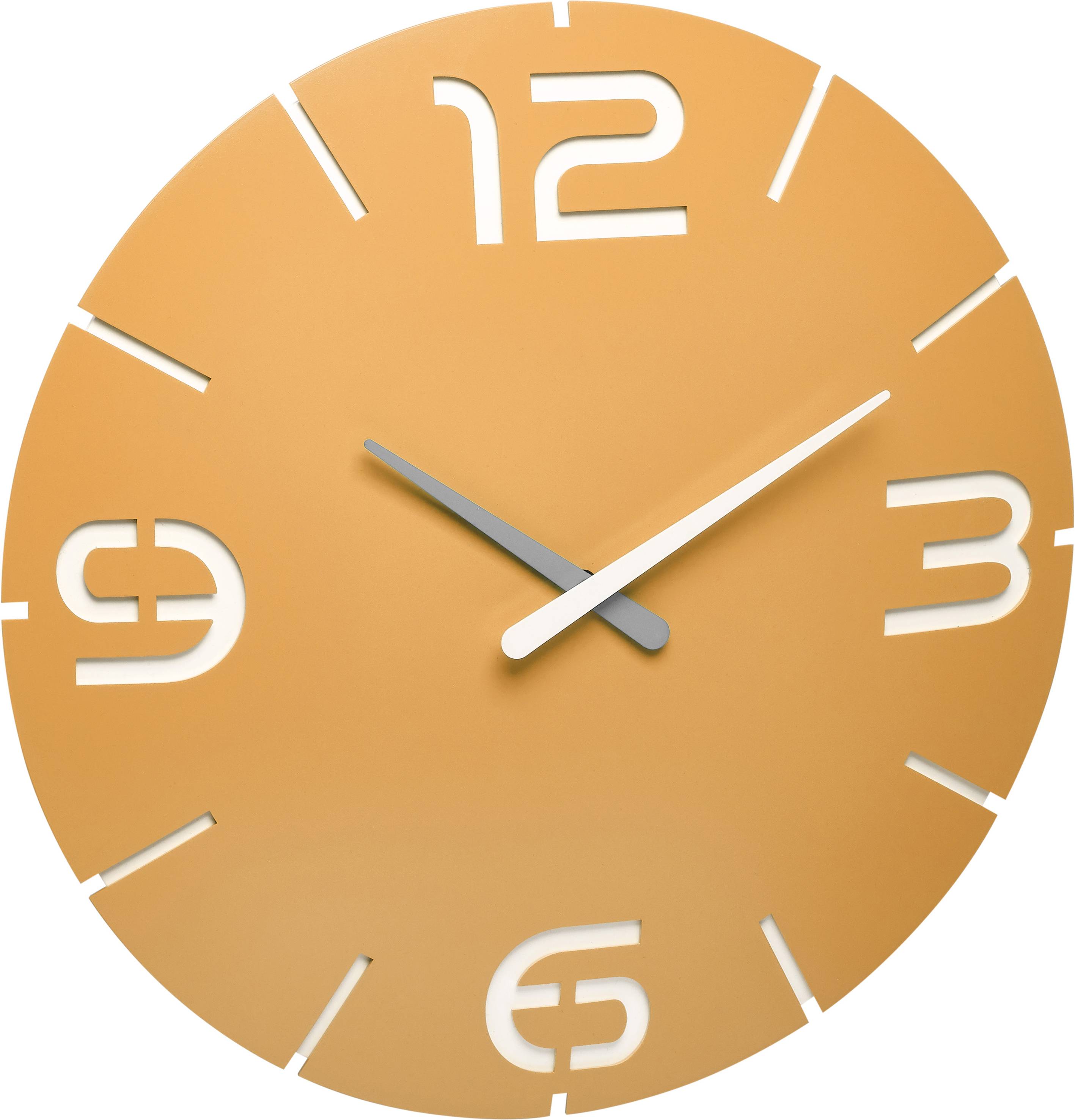 Настінний годинник TFA Dostmann 60.3536.07 з радіокеруванням 350 мм x 35 мм, сонячно-жовтий