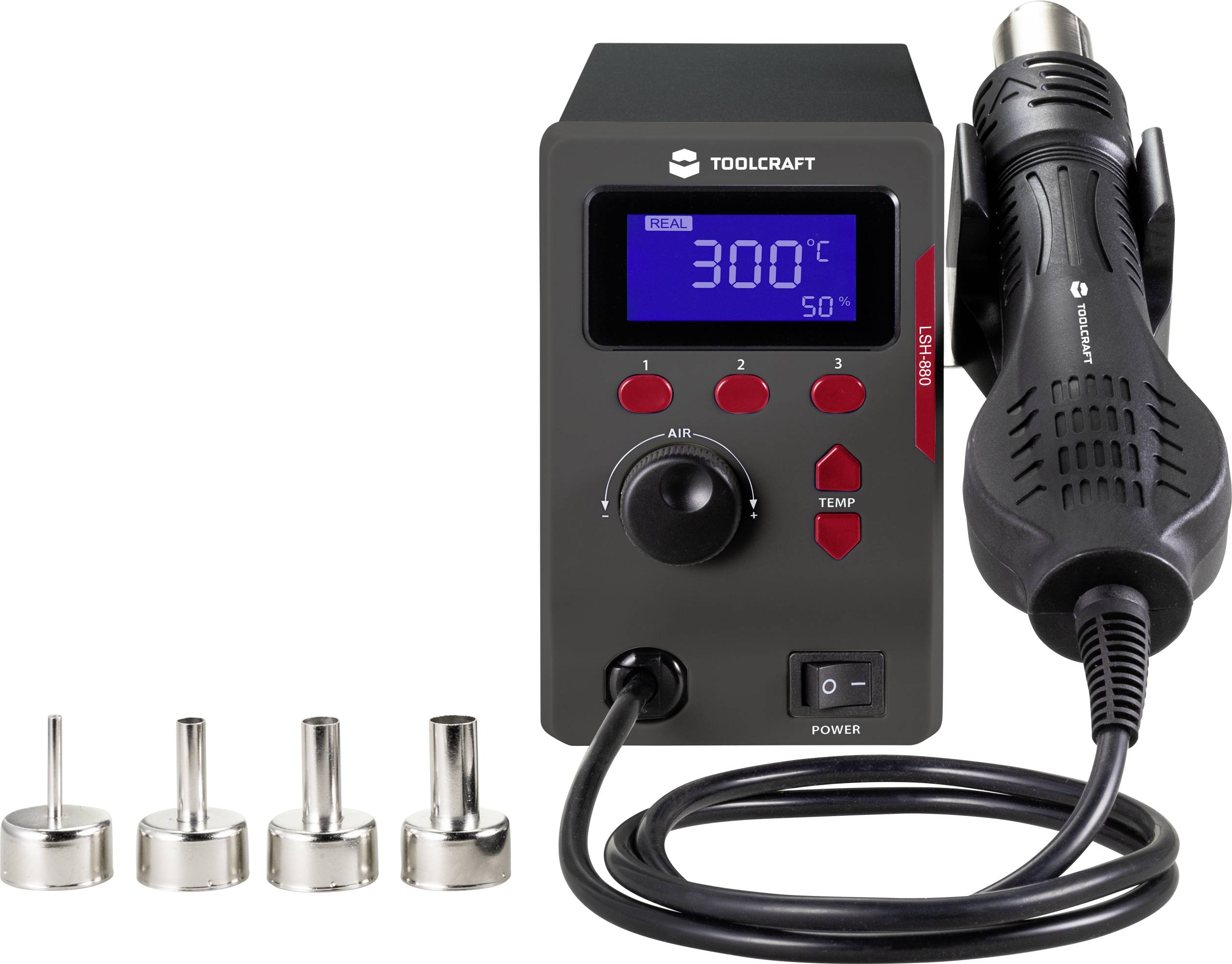 Термоповітряна станція TOOLCRAFT LSH-880 TO-6904818 800 Вт 100 - 500 °C