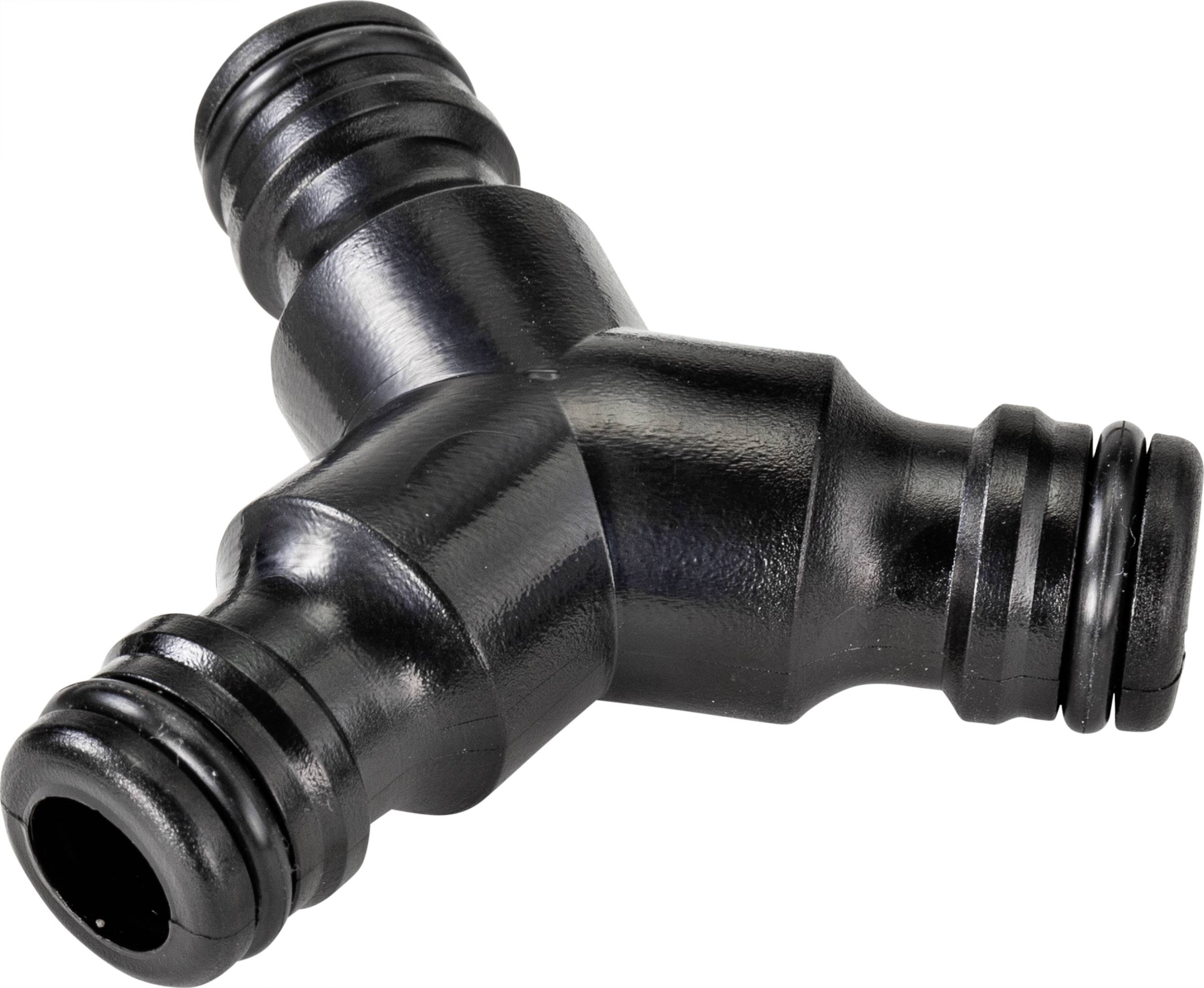 TOOLCRAFT 2302360 Złączka Y z tworzywa sztucznego Y Snap-In Coupling 6 cm czarny