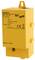 Urządzenie ochrony przepięciowej 'DEHNbox DBX TC B 180', obudowa w kolorze żółtym, do 180V, przeznaczone dla zastosowań telekomunikacyjnych.