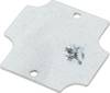 Hammond Electronics 1555BFPL Płytka montażowa stal srebrny (D x S x W) 54 x 54 x 1.6 mm 1 szt.