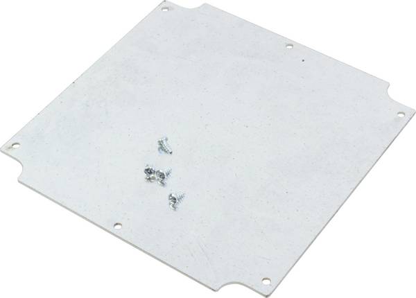 Hammond Electronics 1555RFPL  Płytka montażowa  stal srebrny (D x S x W) 148 x 148 x 1.6 mm 1 szt.