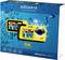 Kamera podwodna AQUAPIX W3048 EDGE w żółtej obudowie. 13 MP, 4K Ultra HD, wyświetlacz 3,0 cm. Po prawej stronie widoczny efekt rozbryzgu wody.