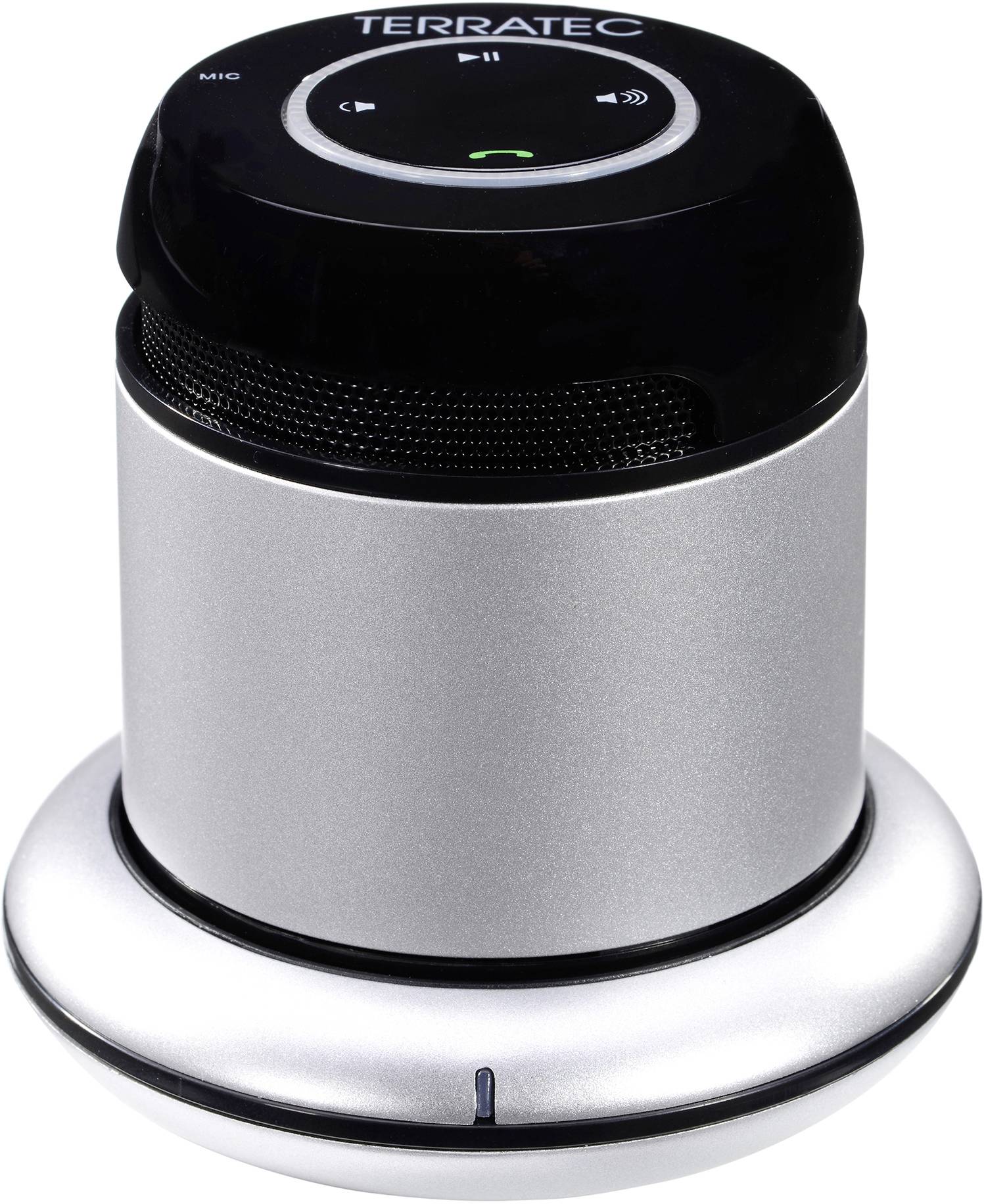 Мобільна Bluetooth® колонка Terratec CONCERT потужністю 2 Вт, срібляста