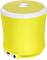 Żółty, przenośny głośnik z przyciskami do regulacji głośności na górnej powierzchni. Złącza zasilania i wejścia liniowego umieszczone są od spodu.