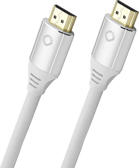 Кабель HDMI Oehlbach HDMI-A штекер, HDMI-A штекер 2.00 м білий D1C92491 8K UHD HDMI кабель