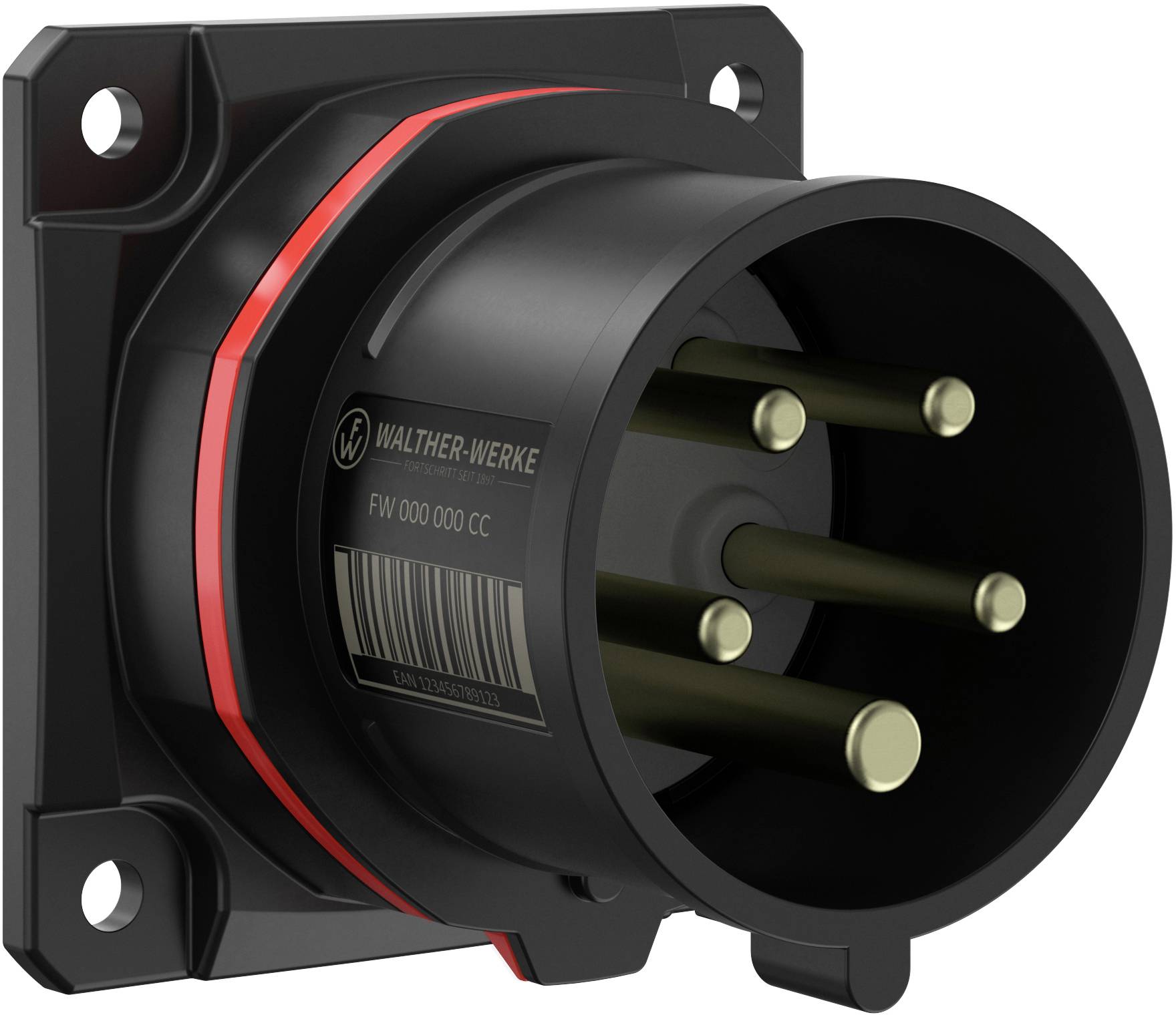 Подовжувач роз'єму CEE Walther Werke FW610506CC 16 A 400 V