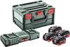 Metabo 685143000 Basic-Set 4x LiHD 10Ah + ASC 145 DUO Ładowarka i akumulator do elektronarzędzi 18 V 10 Ah LiHD