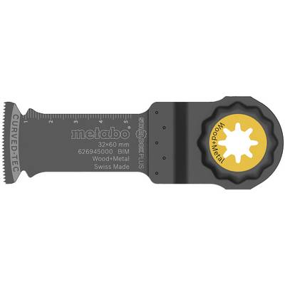 Tarcza piły Metabo, 32x60 mm, do drewna i metalu, Swiss Made, z podziałką i technologią CURVED-TEC.