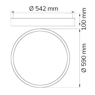 Lampa sufitowa LED WOFI SHAY 11219 37 W 3600 lm biały-3
