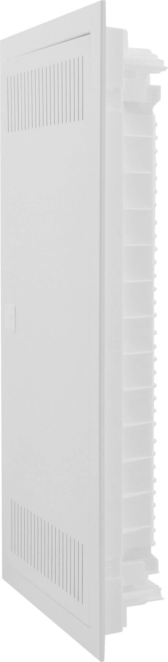 Boczne, białe kratki wentylacyjne z widocznymi szczegółami struktury lameli, prawdopodobnie przeznaczone do montażu na ścianie lub w drzwiach.