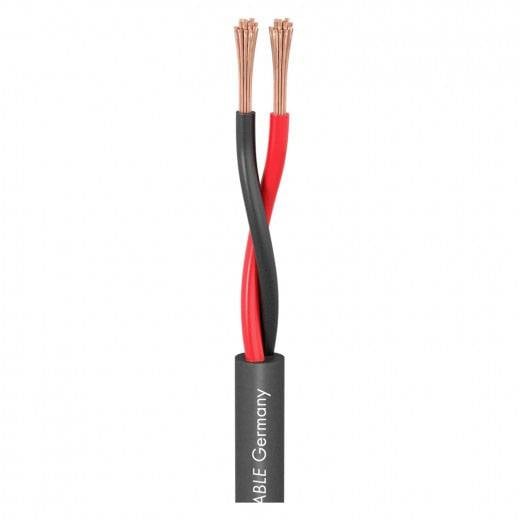Акустичний кабель Sommer Cable 415-0051FC 2 x 1,5 мм² Чорний Кількість товарів на погонний метр