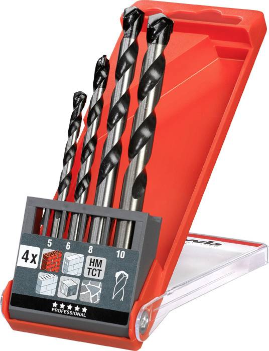 Свердло для бетону kwb 044800 5 мм, 6 мм, 8 мм, 10 мм 1 шт.