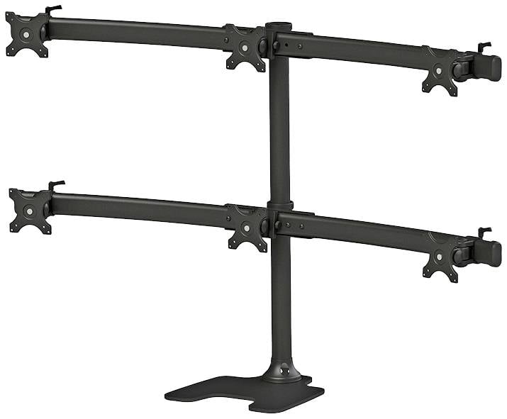 Neomounts FPMA-D700DD6 Кріплення для монітора, настільне 25,4 см (10 дюймів) - 68,6 см (27 дюймів), поворотне, портативне, з можли