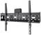 Uchwyt ścienny do montażu telewizora płaskiego, w kolorze czarnym, wyposażony w regulowane ramiona mocujące oraz wielopunktowy system mocowania.