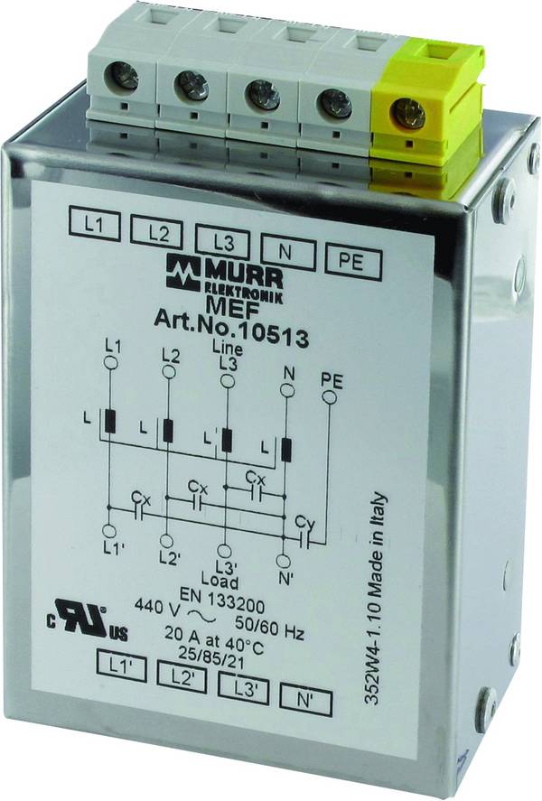 Murrelektronik 10513 Filtr sieciowy 10513, 440 V/AC