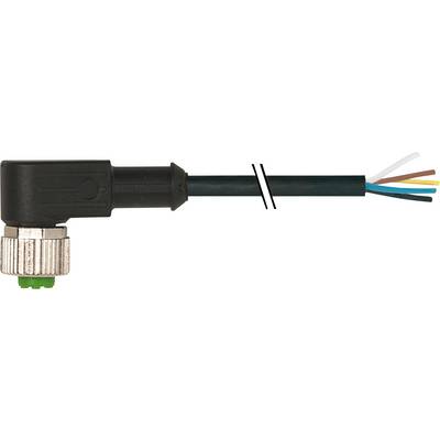 Czarny elektryczny złącz z pięcioma odkrytymi przewodami oraz metalowym złączem lekko skierowanym w lewo.