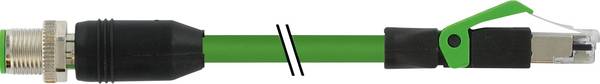 Murrelektronik 7000-44711-7961500 Złącze konfekcjonowane czujnika/aktuatora M12 x 1 złącze męskie proste, Wtyczka RJ45 15.00 m Ilość pinów: 4 1 szt.