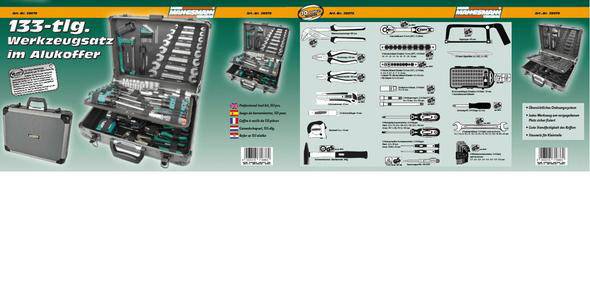 Brüder Mannesmann M29079 Набір інструментів у кейсі 133 шт.