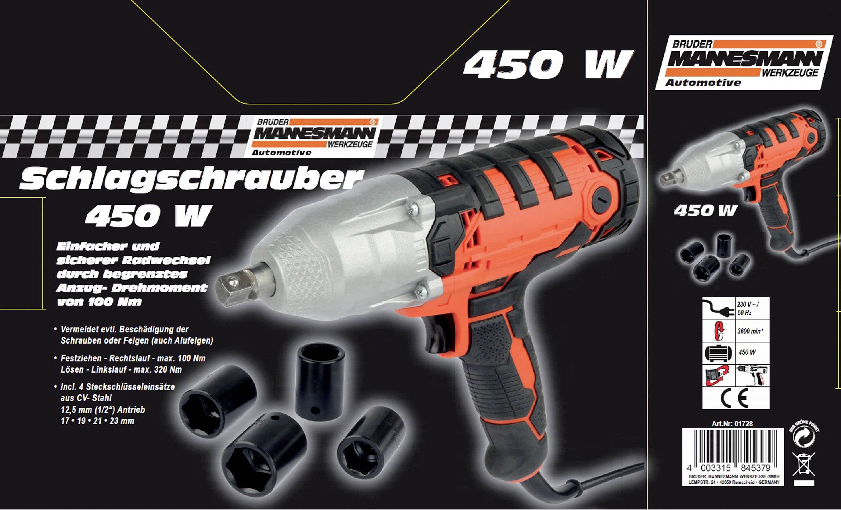 Ударний гайковерт Brüder Mannesmann M01728 230V