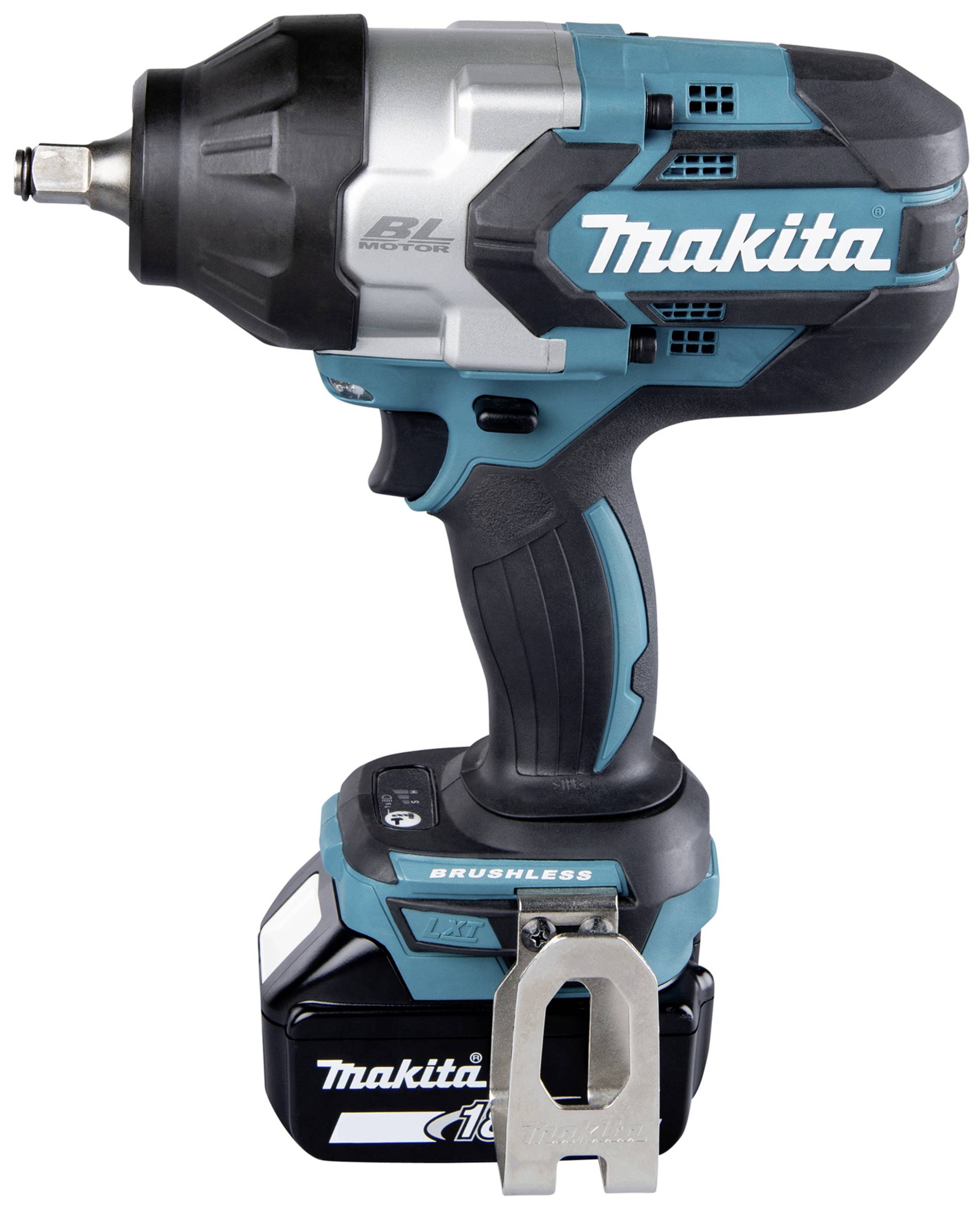 Акумуляторний ударний гайковерт Makita neu DTW1002RTJ 1000 Нм 18 В Кількість акумуляторів у комплекті 2 5 Аг