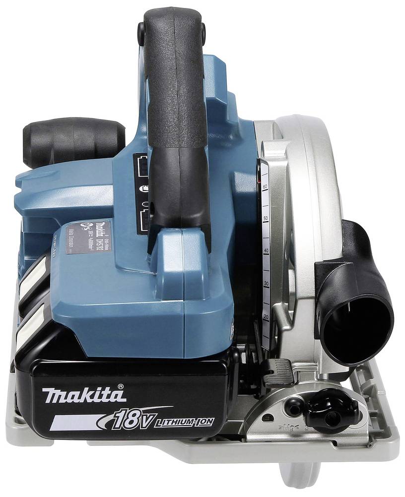 Акумуляторна дискова пилка Makita DHS782ZJ 18 V, максимальна глибина різання (90°) 62,5 мм