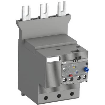 Szare elektromagnetyczne urządzenie rozdzielcze z trzema zaciskami u góry, pokrętłem regulacyjnym i kilkoma zaciskami u dołu; typowy element łączeniowy stosowany w przemyśle.