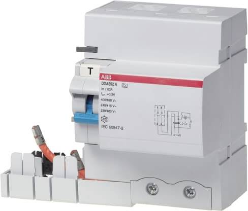Blok FI ABB 2CSB802101R1630, 2 styki, 63 A, 0.03 A, 230 V