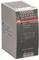 Srebrny zasilacz impulsowy, model CP-E 24/5.0 firmy ABB, z przyłączami elektrycznymi i danymi technicznymi wejścia oraz wyjścia.