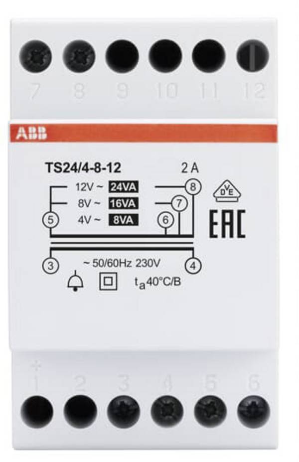 Transformator dzwonkowy ABB 2CSM228705R0812, 4 V, 8 V